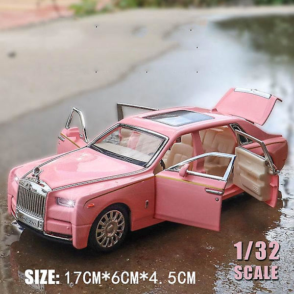 1/32 Legering Diecast Rolls-Royce Phantom Modell Leksaksbil Simulering Diecasts & Leksaksfordon Ljudljus Samlarleksaker För Pojkpresent