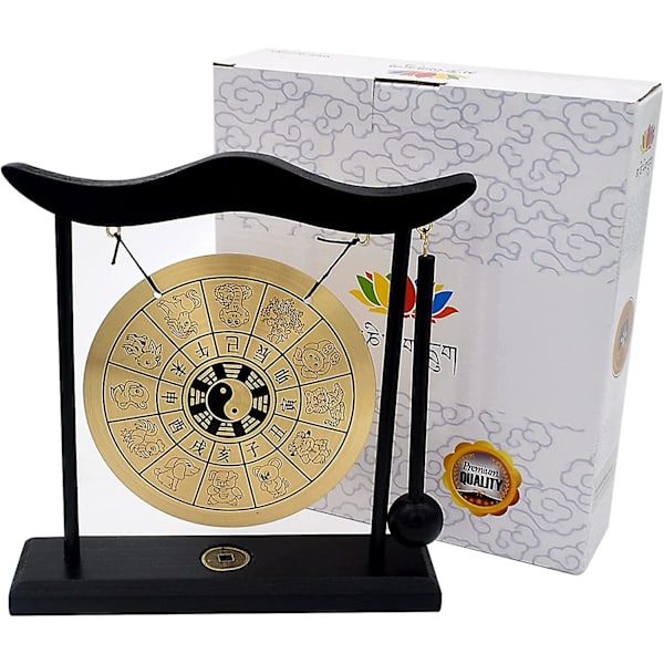 Crday Zen Art Messing Feng Shui Desktop Gong H1303 Gave