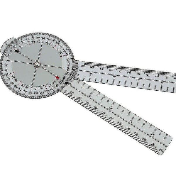13 tommer 33 cm kalibreret goniometer medicinsk ledlineal 360 graders områdeværktøj