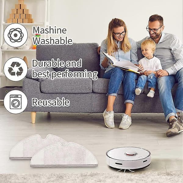 8 Mikrofiberklude til S5 MAX S6 Pure S50 S51 S55 S6 E4 Mopper Reservedele Tilbehørssæt