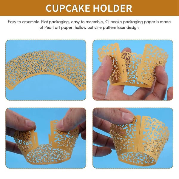 150 st vita cupcake-omslag spets cupcake-foder cupcake Pa