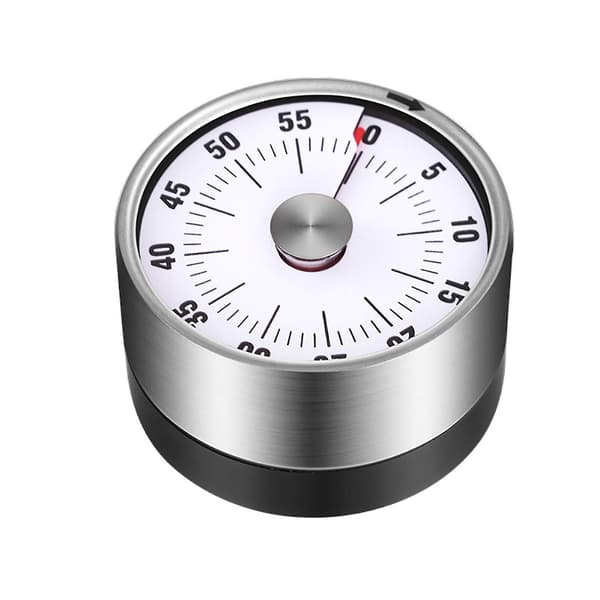 Timer Mekanisk Timer Rostfritt Stål Larmklocka Visuell Timer Med Hög Larm Magnetisk Klocktimer 60-minuters Kök Timer