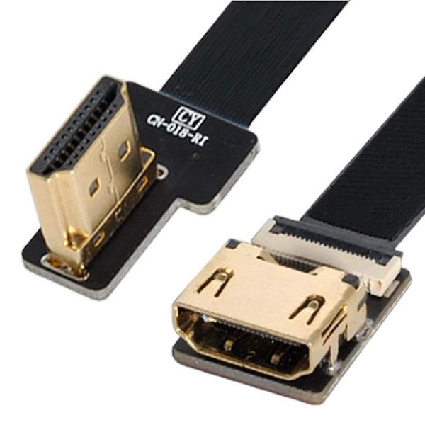 Fpv vänster vinklad hane till hona Fpc platt kabel för Hdtv Multi