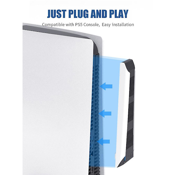 Køleventilator til Ps5 Konsol Temperatur Udstøder USB Ekstern Køler Ventilator til PS5 Digital Edition /