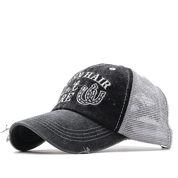 Sommer Fiskeri Baseball Cap Mesh Cap Fitted Hat Casual Cap Gorras Hip Hop Snapback Hats Wash Cap Til Mænd Kvinder Unisex 6 56-61cm Adjustable