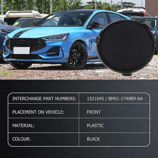Sort Bil Front Kofanger Træk Hætte Dæksel Til Focus Mk2 Til C-max 2007-2011 8m5117a989aa