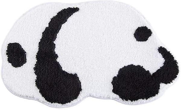 Badeværelsesmåtte med Panda Print, Super Absorberende