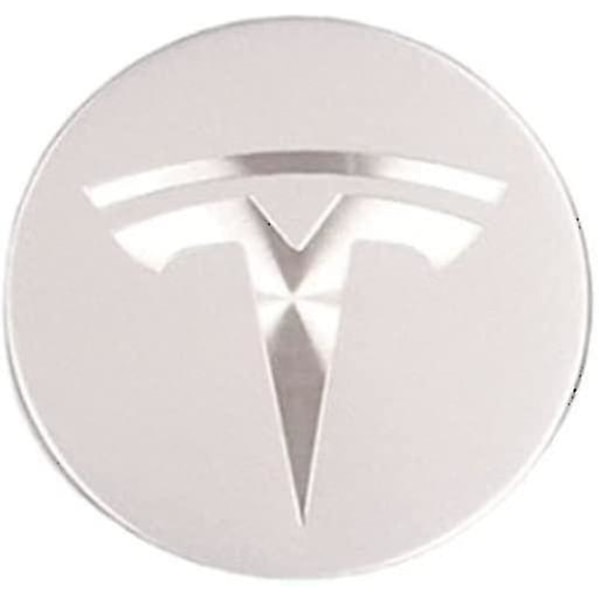 Tesla Model3/x/s/y Navdeksel Skruedeksel Navdekorasjon Deksel Modifikasjonstilbehør Sølv