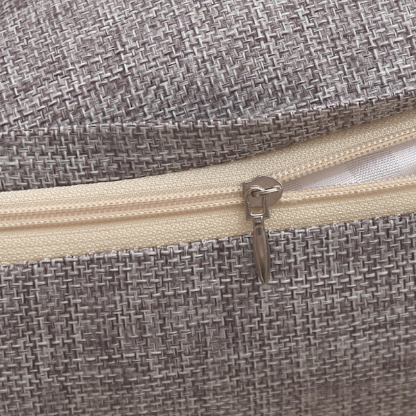Udendørs vandtæt linned pude sofa dekoration have pude (temperament grå Temperament gray 50*50cm