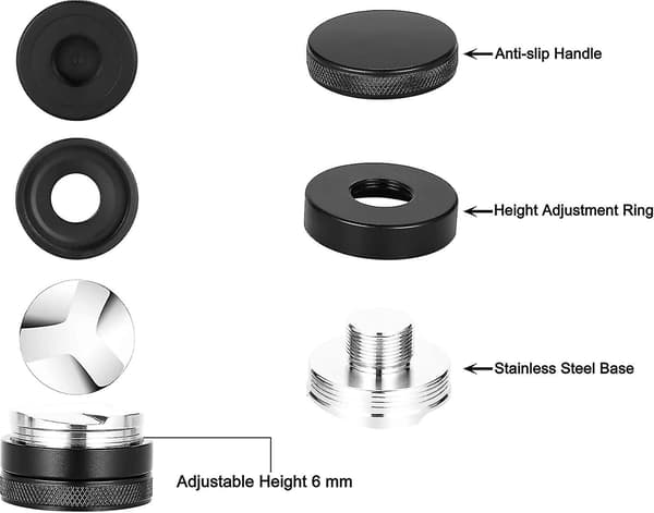 58mm Kaffefordeler, kaffenivåjusterer