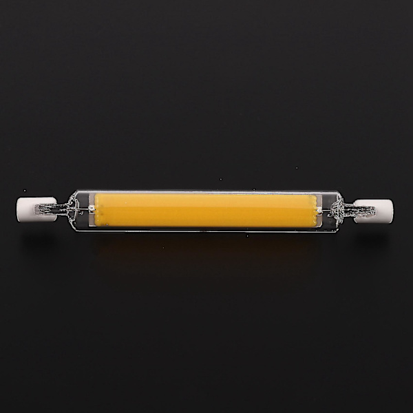 2x Dimbar R7s Led Cob 10w 118mm Led Lys - Varm Hvidt Lys
