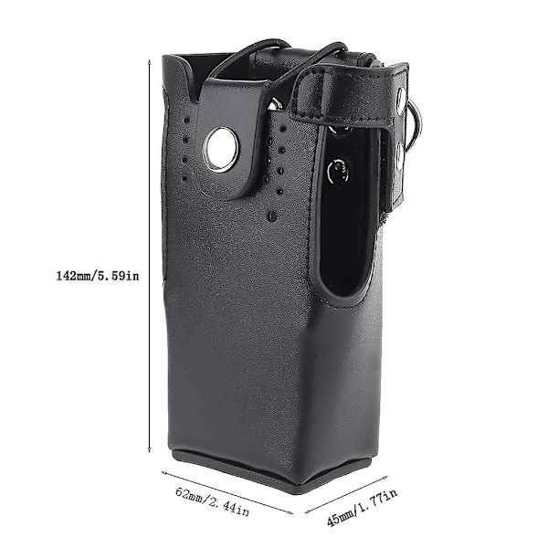 Lærveske for etuiholder oppbevaringspose for Motorola Radio GP328/338 PRO5150 H