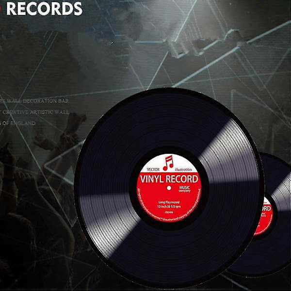 Vinyl plade design rund gulv måtte 60cm stue soveværelse køkken gulvbelægning tæppe