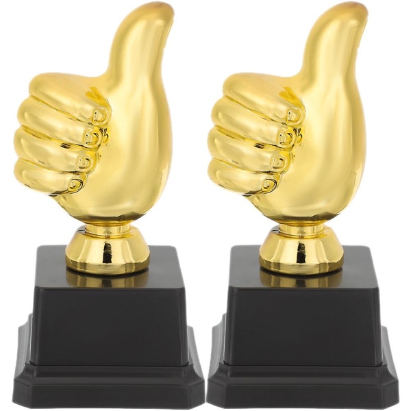 2pcs Awesome Thumb Trophy Thumb Award Trophy Children Trophy