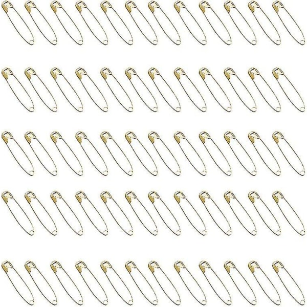 Mini gullsikkerhetsnåler, 22 mm liten kjolenål, kunsthåndverksnåler i rustfritt stål, bittesmå merkenåler for sying av klær (100 stk, gull)