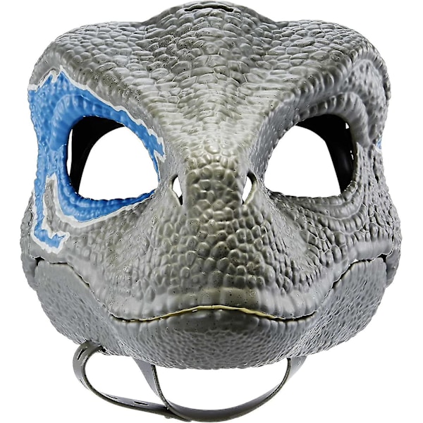 Velociraptor Blue Maske, Multifarvet (grå) (1 stk.)