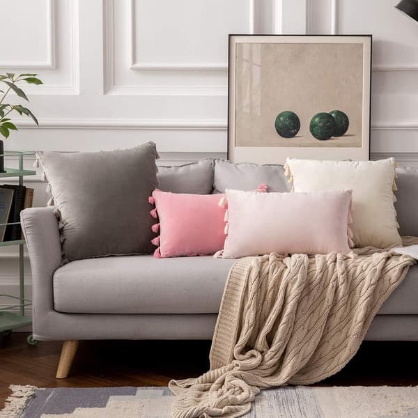 2-pack mjuka dekorativa kuddfodral i sammet