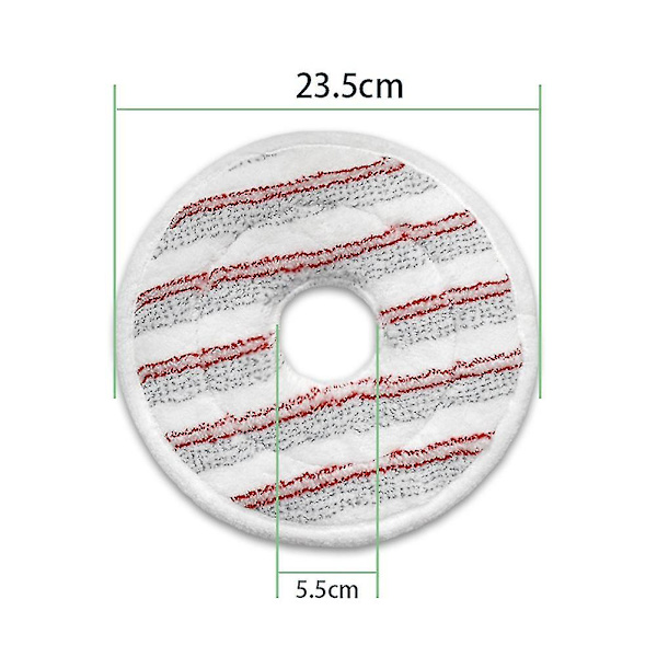 4 kpl Mikrokuitu Pestävä Spin & Clean Moppi Täyttö Imurin