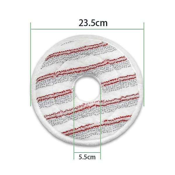 4-pack tvättbara mikrofiberpåfyllningar för Spin & Clean moppvakuum