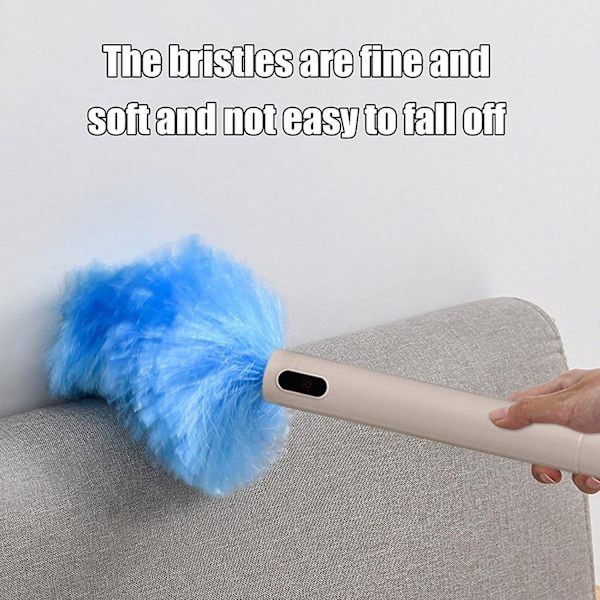 Spin Duster Elektrisk - Multifunktionell 360° Spin Elektrisk Dammvippa | Dammsugare Batteridriven Med Tryckknapp För Möbel, Takfläkt, Vägg