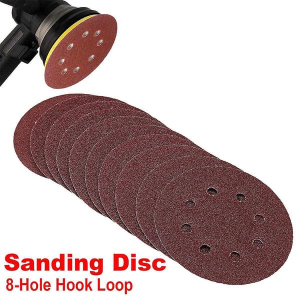50 st 125 mm runda slippappar Sandpapper Buffing Sheet