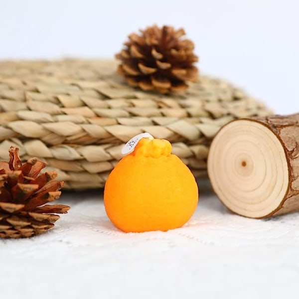 Oransjeformet duftlys, fruktaroma soyavoks dekorativt stearinlys for bord Ph Trumpet ugly orange