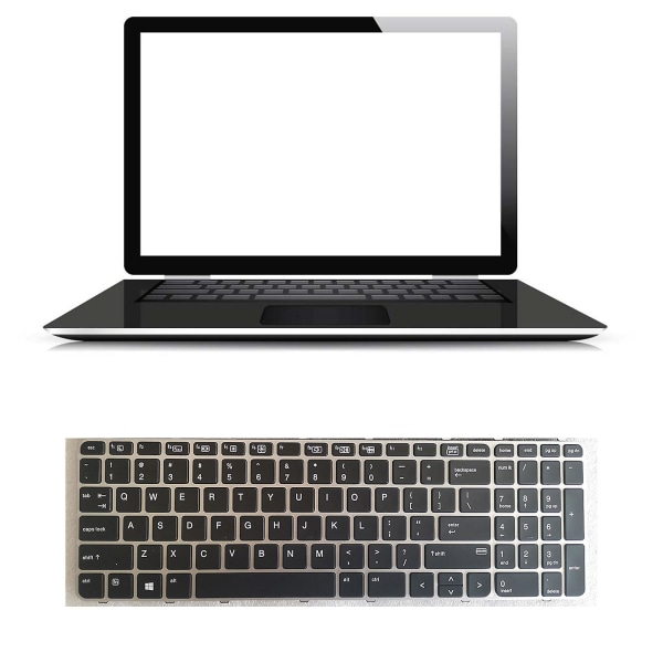 US tastatur til HP Elitebook 755 G3 850 G3 850 G4 Zbook 15u G3 G4 6037b0112701