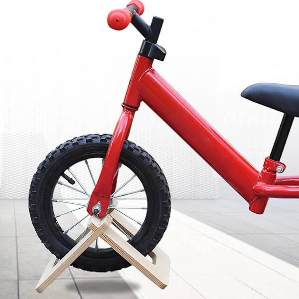 Träparkering Ram Display Stativ Cykelhållare Parkering Scooter Stativ Avtagbar