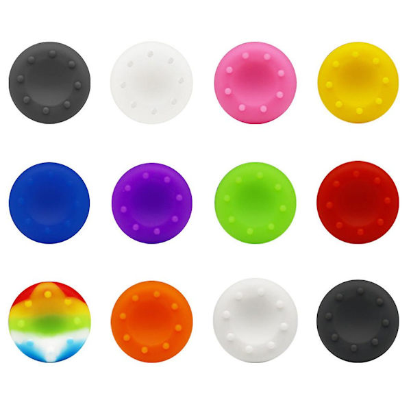 2-pack Gamepad Tumgrepp Silikonöverdrag Joystick Caps Gaming