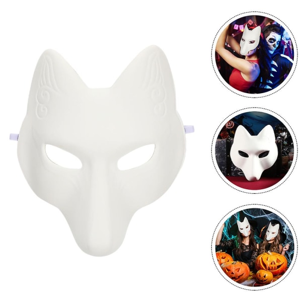 Cosplay-tilbehør Gør-det-selv-dyremasker Rævemasker Ulvemasker Dramamasker Ufærdige masker