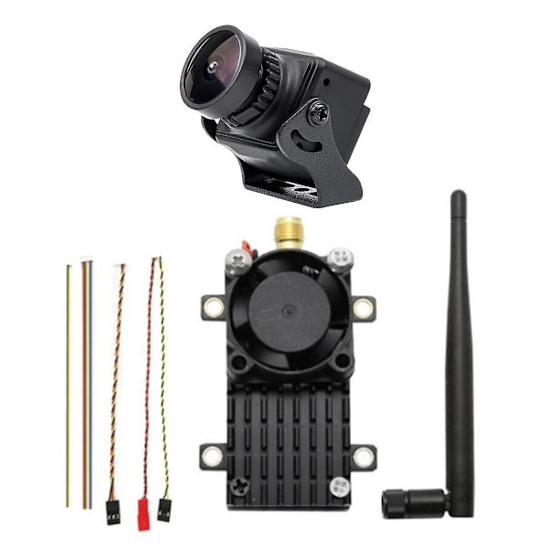 5,8 GHz 2W FPV Trådlös Sändare TS582000+Vidvinkel FPV Kamera Över 20 km Räckvidd 5,8g 2000mw Video AV Ljud Sändare