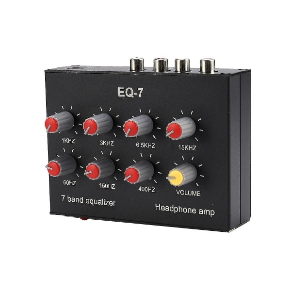 Eq-7 bilradio headsetforstærker 7-bånds Eq equalizer 2-kanals digital lydequalizer