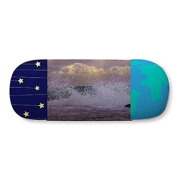 Ocean Sea Wave Spray Science Nature Picture Hard Shell Briller Glasetui Star Sky