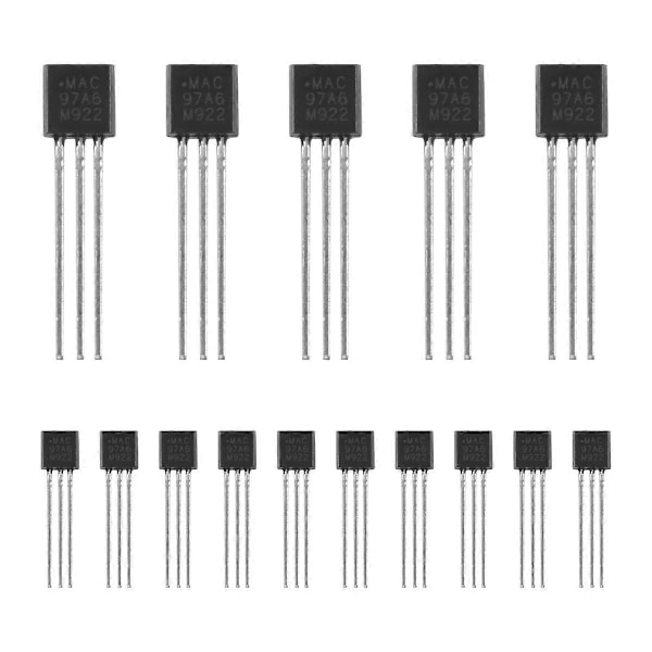 15 kpl MAC97A6 97A6 Kaksisuuntaiset Triac-tyristorit 600V 1A