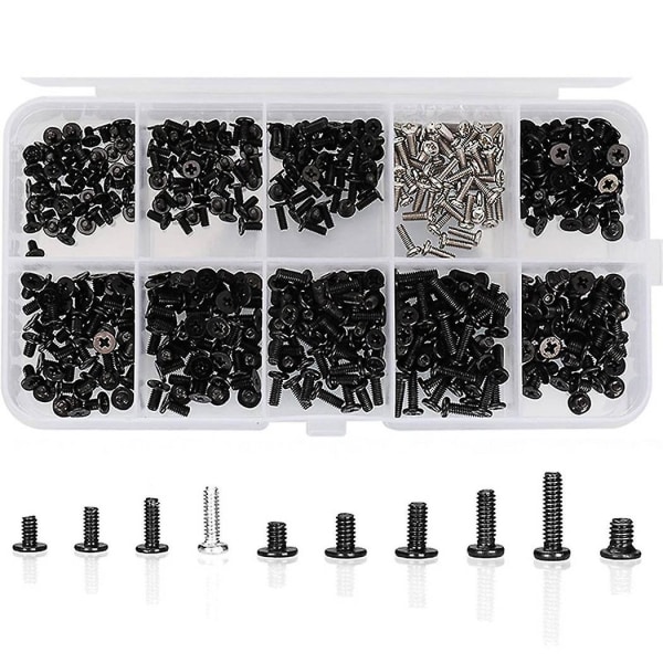 1000 stk M2 M2.5 M3 Laptop Notebook Datamaskin Skruesett for Gateway Acer