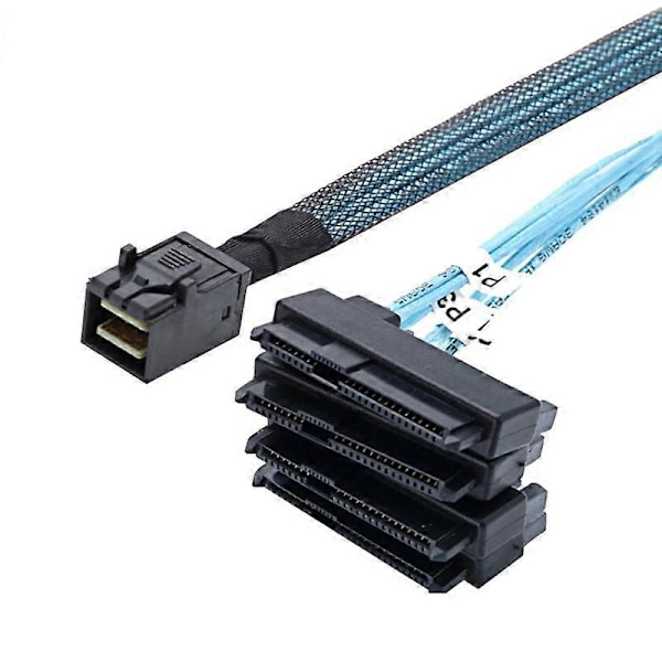 Mini SAS HD 12G SFF8643 til 4 SAS 29 Pin SFF8482 Kabel Konnektorer med 15 Pin SATA Strømstik Controller