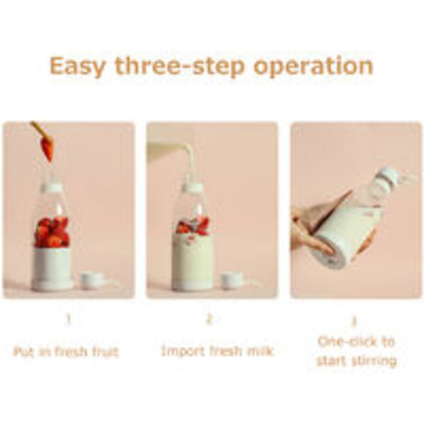 Bärbar Juicer Cup USB Laddning Mini 300ml Liten Blender 40W Effekt 18000 rpm Elektrisk Juicer Medföljande Juice Cup，Typ 1