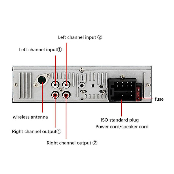 Dab Bil Digital Radio Player Bt 4.2 Bil Stereo Dab/dab+/fm Mottaker Støtte U Disk Og Tf Bil