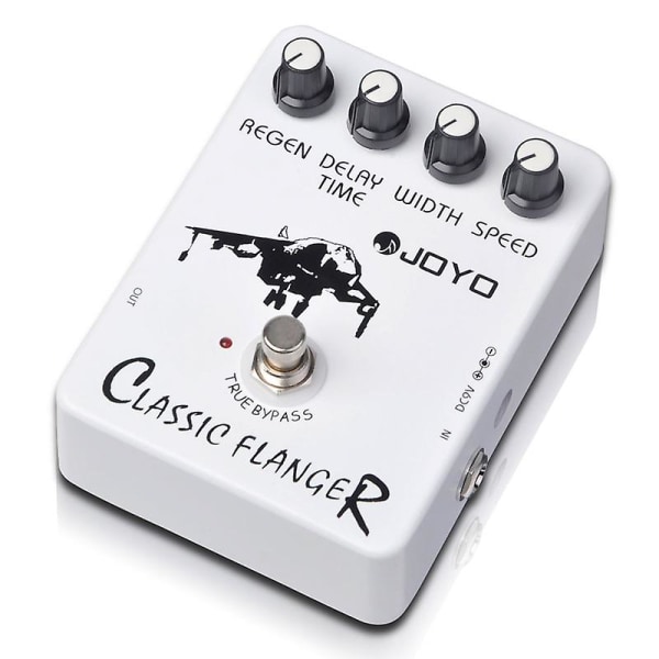 Joyo JF-07 Klassisk Flanger Effektpedal - Vibrasjon & Kor - For Elektrisk Gitar - Metallisk Flanger Gitarprosessor