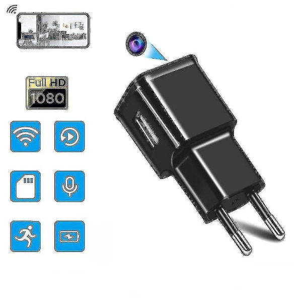 Laturi Valvontakamerat 1080p Wifi USB Action Turvakamera Kannettava Piilotettu Langaton Mini Plug Videonauhuri