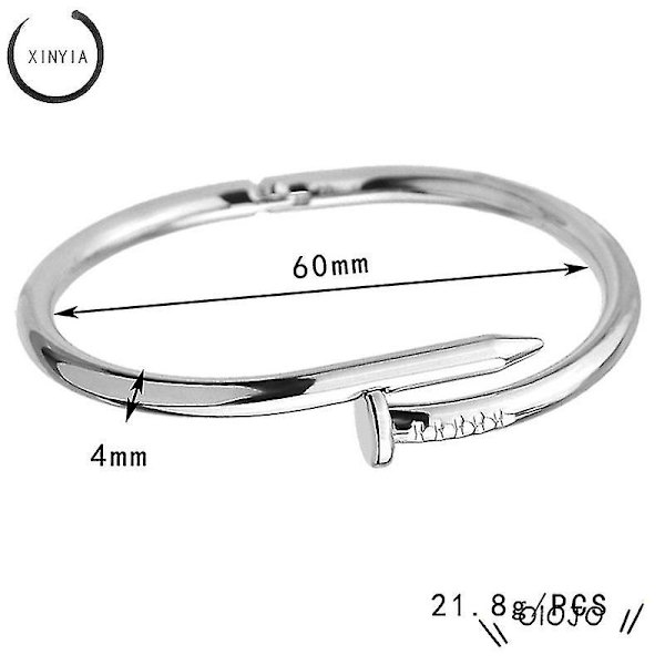 Moderne armbånd i rustfrit stål til par - Åbningsarmbånd i titanium til kvinder og mænd