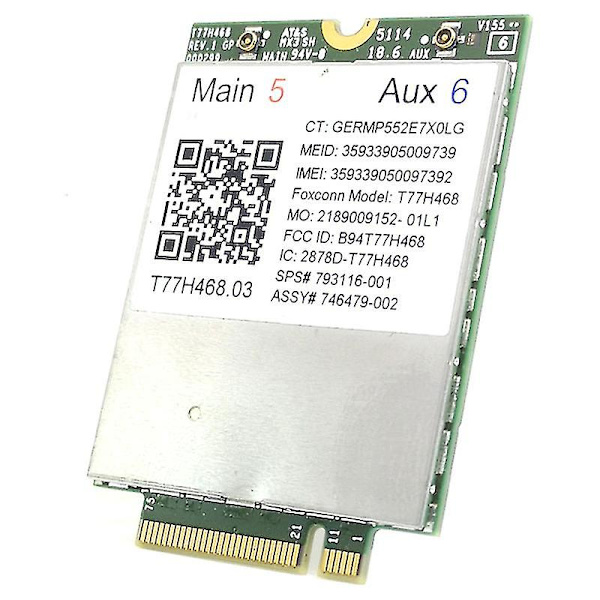 4g-moduuli Lt4211 T77h468 Gobi5000 Lte/ev-do/hspa+wwan-kortti Sps:793116-001 Lt4211 Elitebook 740:lle
