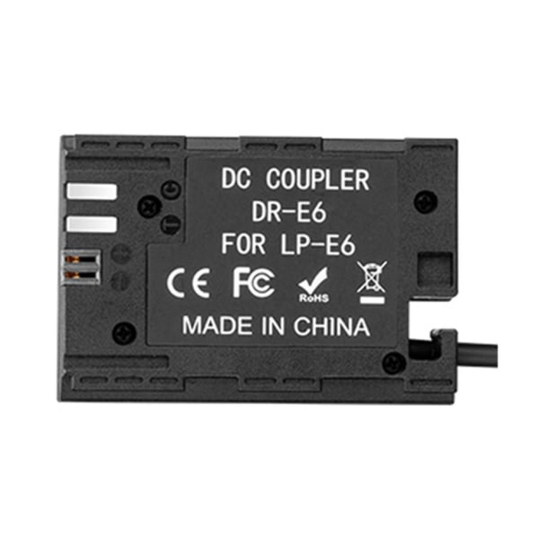 USB till Dr E6 Lp E6 Ack-e6 DC-koppling Dummy Batteri Power för Eos 5d Mark