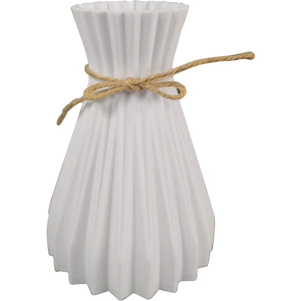 Vas Dekorativ vas för bröllop, festivaler och fester 17 * 10 * 7cm vit 2 st White