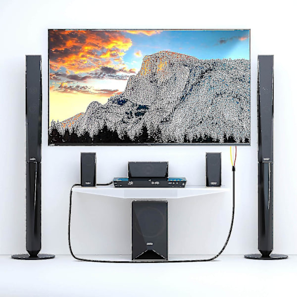 HDMI till 3x RCA Hanar Video Audio Adapterkabel 1.5m