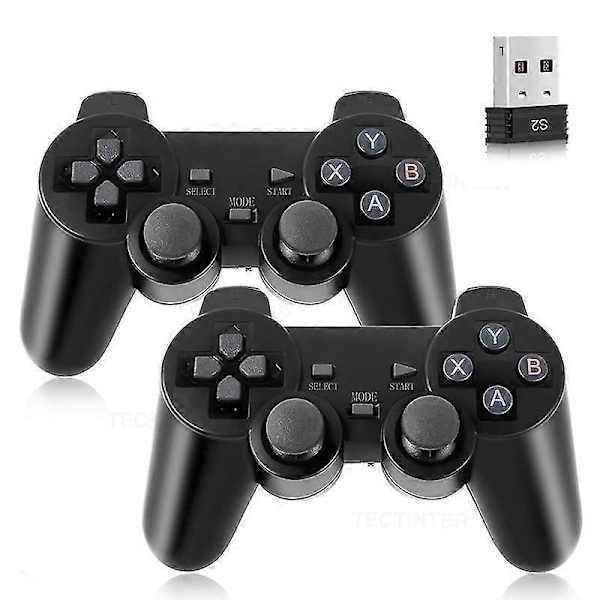 2 st 2,4 GHz Trådlös Gamepad Handkontroll För Spelkonsol Gd10 / M8 / G5 / G11 Pro Spelbox Videospels Konsol Kontroll [PB]