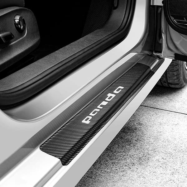 4 stk. dørtrinplader til Fiat Panda - dørtrinbeskyttelse - bilstyling