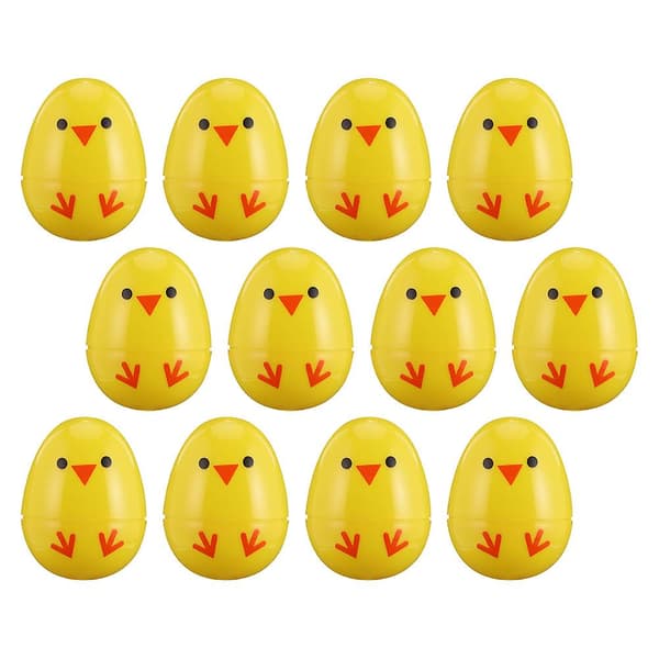 12 stk Hvite Plast Egg Klar Fyllbare Egg Fyllbare Påske Egg Påske Egg Dekorasjon Plast Påske Egg