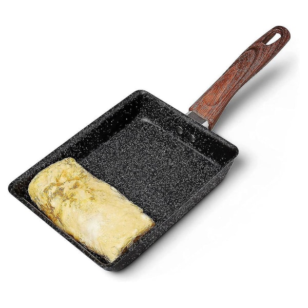 Tamagoyaki-panna, japansk omelettpanna, non-stick-beläggning, fyrkantig äggpanna