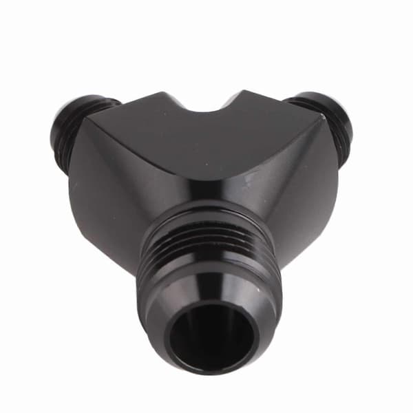 AN10 10AN til AN6 6AN Han Flare Connector Y Block Fitting Adapter Sort